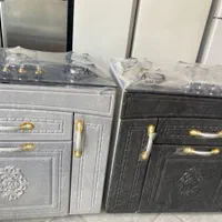 اجاق گاز طرح فر شیشه‌ای سفید اطلس 5 شعله|اجاق گاز و لوازم برقی پخت‌وپز|ملارد, |دیوار