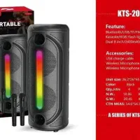 اسپیکرKTS  دو میکروفن بیسیم ۹۵ سانتی|سیستم صوتی خانگی|خمینی‌شهر, |دیوار