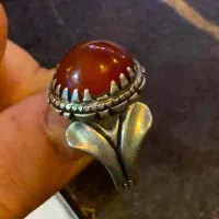 انگشتر عقیق یمنی اصل نقره