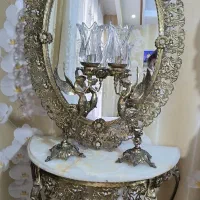 آینه شمعدان برنزی