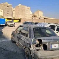 پراید مدل ۸۵ تصادفی