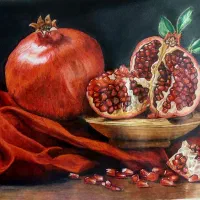تابلو نقاشی مداد رنگی