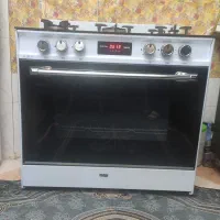اجاق گاز طرح فر صفحه شیشه ی