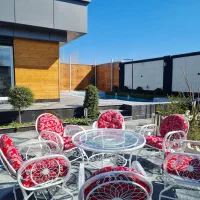 تولیدی میز صندلی باغی/مدل بیضی