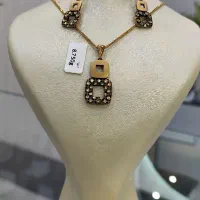 نیم ست طلا سیاه قلم بدون اجرت