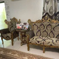 مبل سلطنتی+راحتی+میزعسلی|مبلمان خانگی و میز عسلی|بندر انزلی, مسکن مهر|دیوار