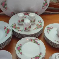 سرویس گلسرخی قدیمی|ظروف سرو و پذیرایی|گلبهار, شهر جدید گلبهار|دیوار