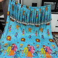 پرده کودک چین دار