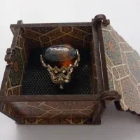 سنگ عقیق سلیمانی طبیعی تراش یا زهرا