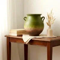 گلدان پتینه سفالی