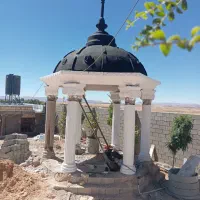 آلاچیق گنبد فلز سیمان ستون بتن|خدمات پیشه و مهارت|شیراز, شهرک گلستان|دیوار