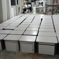 روشویی سفید طوسی مشکی چوب و انواع آینه باکس