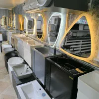 طرح جدید روشویی کابینتی کورین تخت با تنوع bala