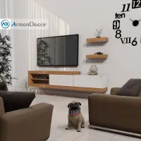 خدمات،ساخت،نصب انواع کابینتMDFوانواع سازهای چوبی|کتابخانه، شلف، قفسههای دیواری|یزد, |دیوار