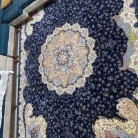 فرش سرمه ای کاشان