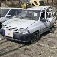 پراید سفید مدل پایین اسقاطی فرسوده