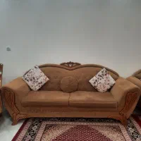 مبل ۷ نفره کاملا سالم با میز عسلی