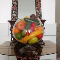 میوه های خارجی دکوری با ظرفش