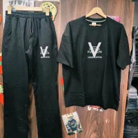 ست تی شرت شلوار پارچه دورس