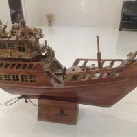 کشتی چوبی تزئینی