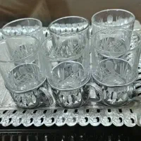 سینی به همراه انگاره و استکان فرانسوی