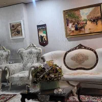 مبلمان چوب راش در حد نو 7نفره
