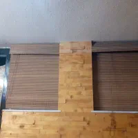 پرده بامبو دو عدد چند عدد دستک پرده اتاقی