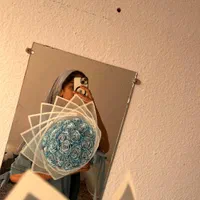 رز روبانی و پروانه جاودان|گل مصنوعی|برازجان, |دیوار