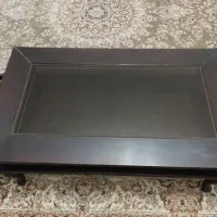 جلومبلی و 2عدد میزعسلی قهوه ای سوخته