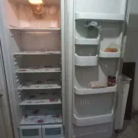 یخچال فریزر دوقلو سالم و تمیز برند الکترواستیل