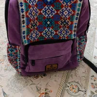 کوله پشتی دخترانه رنگ بنفش سالم