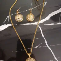 ست گوشواره و گردنبند ورساچ رنگ ثابت