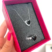 ست گردنبند و انگشتر استیل|بدلیجات|قم, نوبهار|دیوار