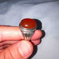انگشتر نقره 27گرم عقیق یمنی