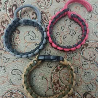 دستبند مردانه استیل مهره‌ایی چرم پاراکورد|بدلیجات|شیراز, شهرک بزین|دیوار