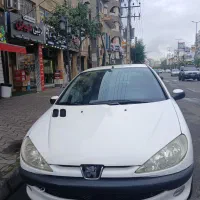 ۲۰۶ سفید مدل ۹۱ بی رنگ و ضربه|خودرو سواری و وانت|رشت, معلم|دیوار