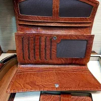 ست کیف و کمربند و جاکارتی چرم هدیه روز زن مادر|کیف، کفش، کمربند|تهران, نیروی هوایی (پیروزی)|دیوار