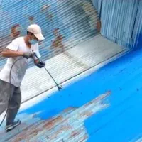 رنگ آمیزی نقاشی بدنه سیمان پارکینگ سوله چال آسانسو