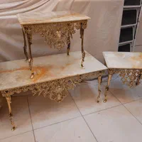 جلومبلی و عسلی گل رز سنگین تاج پرکار برنز سوگلی|مبلمان خانگی و میز عسلی|زنجان, |دیوار