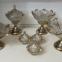 ست چهار تیکه شامپاین با سه عدد قندان