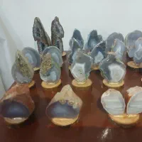 سنگ های پولیش شده عقیق سلیمانی ، کبود ، شجر و ژئود