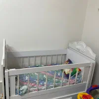 تخت کودک همراه تشک|تخت و سرویس خواب|تربت‌حیدریه, قاسم آباد|دیوار