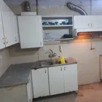 کابینت دسته دو ، سینک استیل ، هود ،