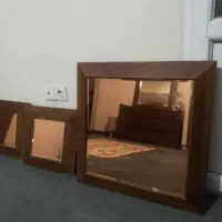 اینه با قاب چوب