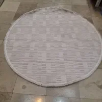 دایره ۲ در ۲ پینترستی نگارین طوسی کرم بژ|فرش|مشهد, امیر|دیوار