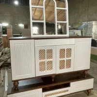 آینه کنسول 4درب حصیرخور|بوفه، ویترین، کنسول|تهران, صاحب الزمان|دیوار