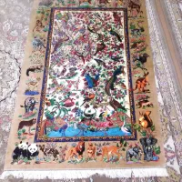 ، قالی تمام ابریشم ذرع و نیم