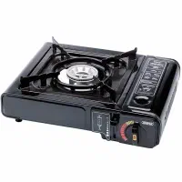 اجاق گاز دو کاره مسافرتی همراه با جعبه هپی هوم