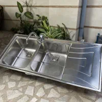 سینک دو لگنه استیل البرز صفر
