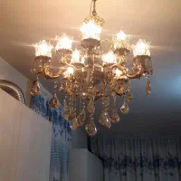 لوستر ده شاخه نو نو تمام برنج هرکدام وزنش خالی 5